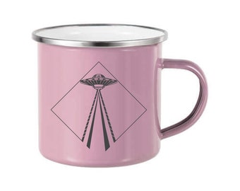 UFO Enameled Cup 360 ml | Gift | Laser Engraved