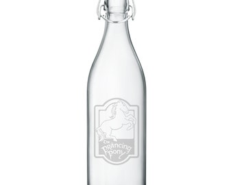 Prancing Pony Glass Bottle 1L | LOTR | Gift | Wedding | Birthday