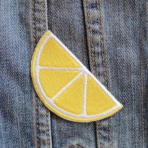 Zitronenscheibe Bügelbild