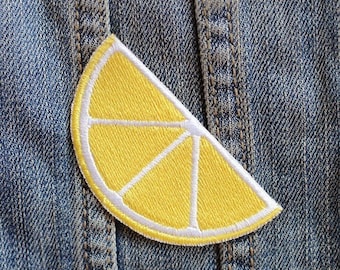 Lemon Slice Iron on Patch