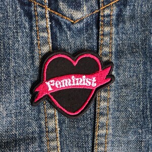 Feminist Heart Iron on Patch