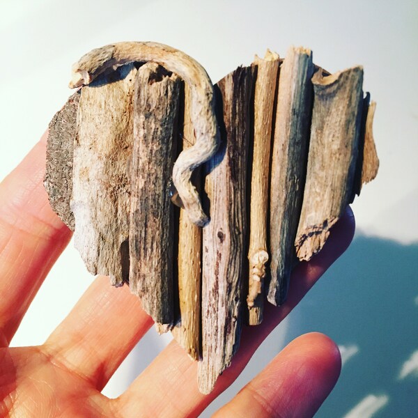 Driftwood Heart Etsy