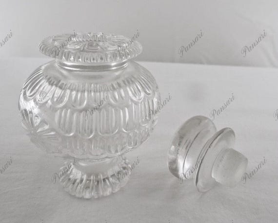 Natural Rock Crystal Quartz Carved Perfume Bottle – 1220 Ct Rare Gemstone Home Decor