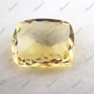Yellow Citrine Cushion Cut Loose Gemstone - 31 Ct - Perfect for Rings & Pendants