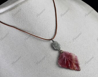 Pink Tourmaline & Diamond Victorian Pendant – Multi-Color Natural Gemstone