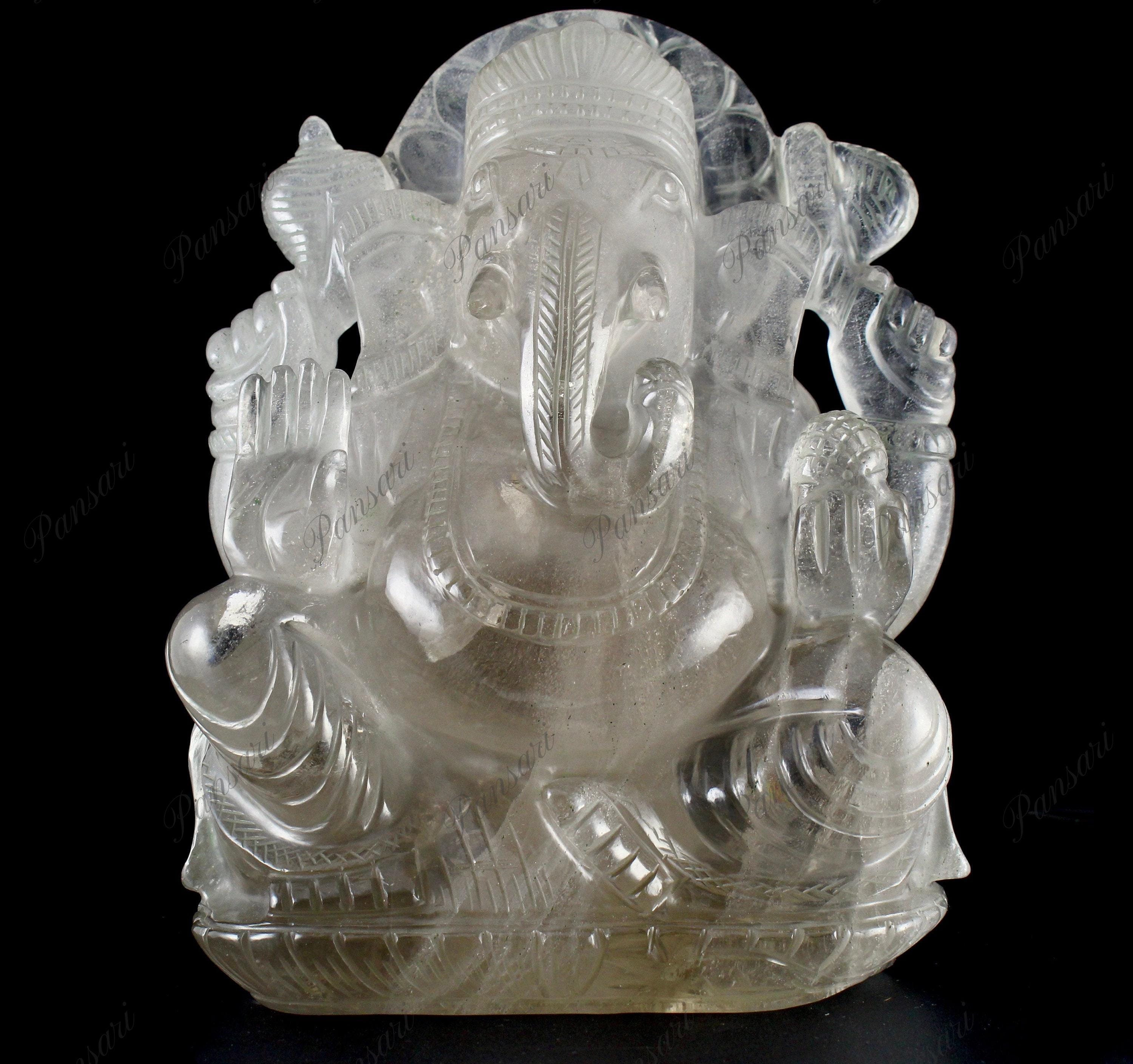 ロッククリスタルクォーツガネーシャ像 - 10インチアイドル - Etsy 日本