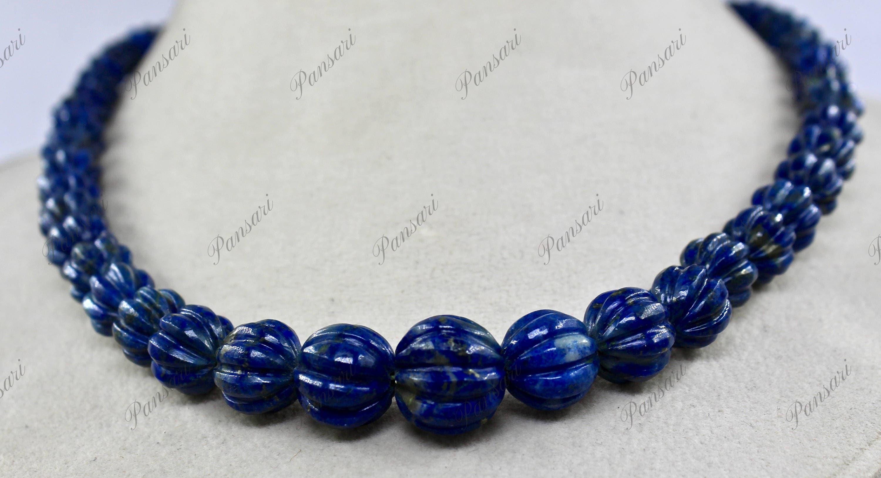 Collana Elegante IN Pietre Preziose Di Blu Agata Forma Sfera Collana Elegante IN Pietre Preziose Di Blu Agata Forma Sfera