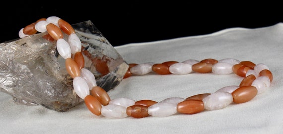Handmade Natural Semi Precious Quartz Beads 2 Lin… - image 9