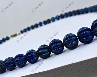 Minerali E Pietre Preziose. Collana Lapis Lazuli. 66.48 Ct. Forma Minerali E Pietre Preziose. Collana Lapis Lazuli. 66.48 Ct. Forma