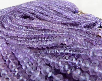 Amethyst Kette Amethyst Facettiert Lila Halskette Für Damen 46 Cm E