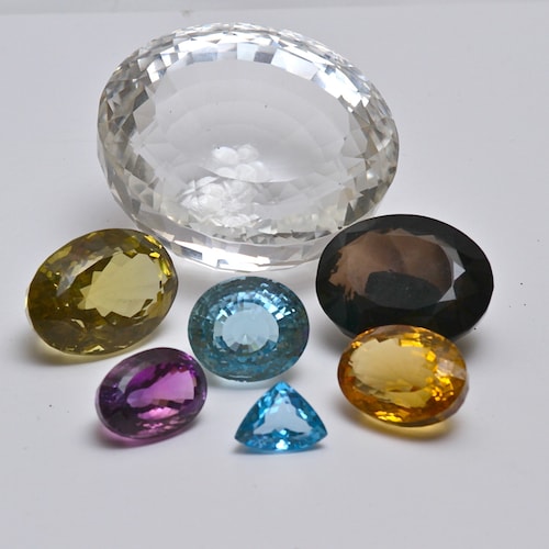 天然レモンクォーツ ティアドロップ ビーズ ネックレス - 1 ライン