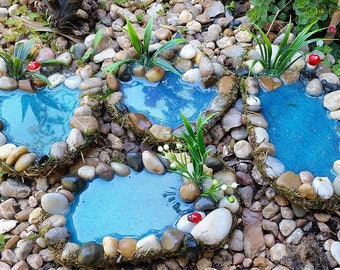 Fee Garten Teich Miniatur Teich Fee Garten Zubehor Etsy