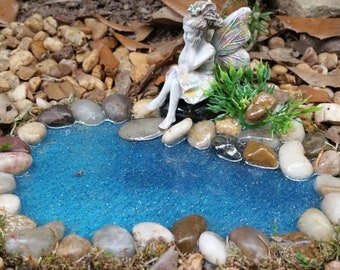 diy fairy garden pond
