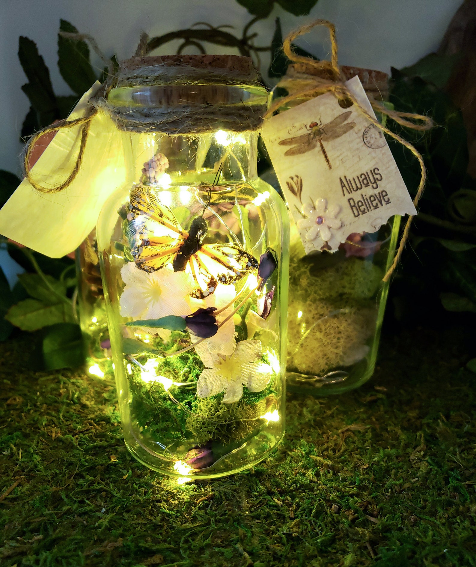 Flower Butterfly Fairy Light Fairy Night Light Fairy Lights Etsy