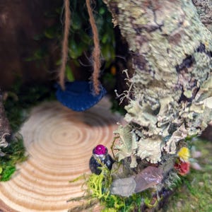 Fairy Garden House Made From Wood and Moss for Outdoor Fairy Garden