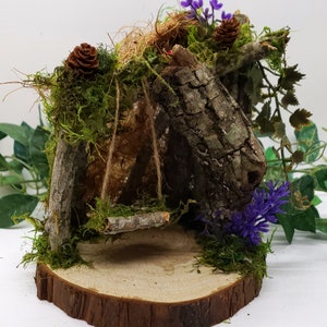 Fairy Garden House Decoration for your Fairy Garden or Terrarium Tiny Garden with Fairies or Gnomes - Wood Indoor or Outdoor Fairy House