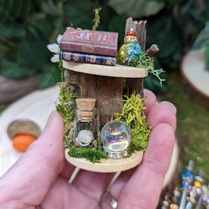 Mini Fairy Bookshelf, Fairy Garden Accessories, Fairy Garden Book Shelf, Fairy Furniture, Fairy Garden Miniatures, Fairy Bookshelf