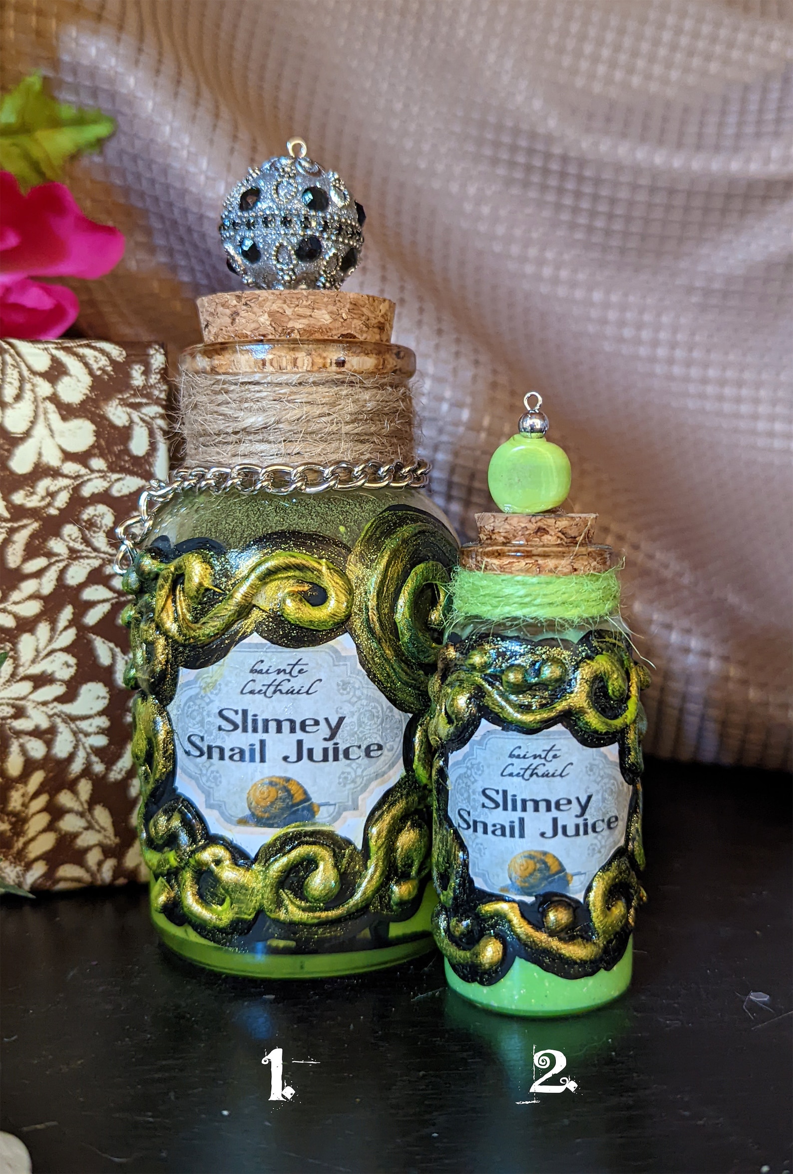Slimey Snail Juice Potion Bottles Fairy Potion Bottle Fairy Etsy