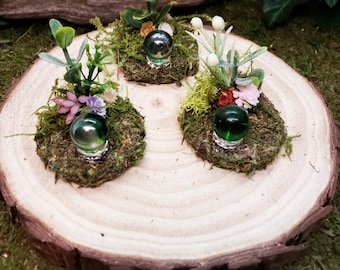 Fairy Garden Gazing Ball, Magic Fairy Gazing Ball, Miniature Gazing Ball, Fairy Garden Ball, Fairy Garden Crystal Ball