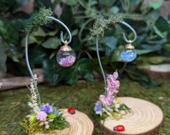 Glow in the Dark Fairy Garden Lantern: OOAK Miniature Accessory