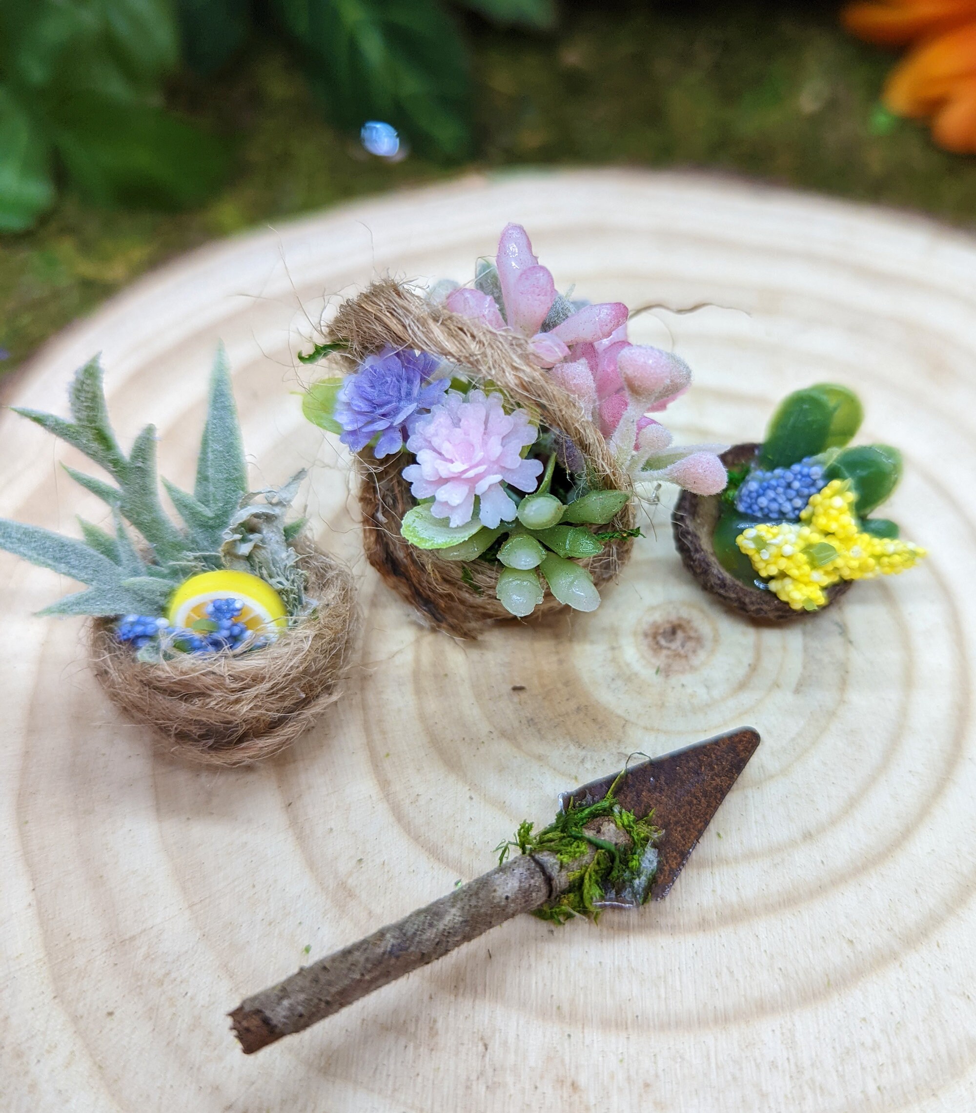 3 Paniers De jardin Fées,
