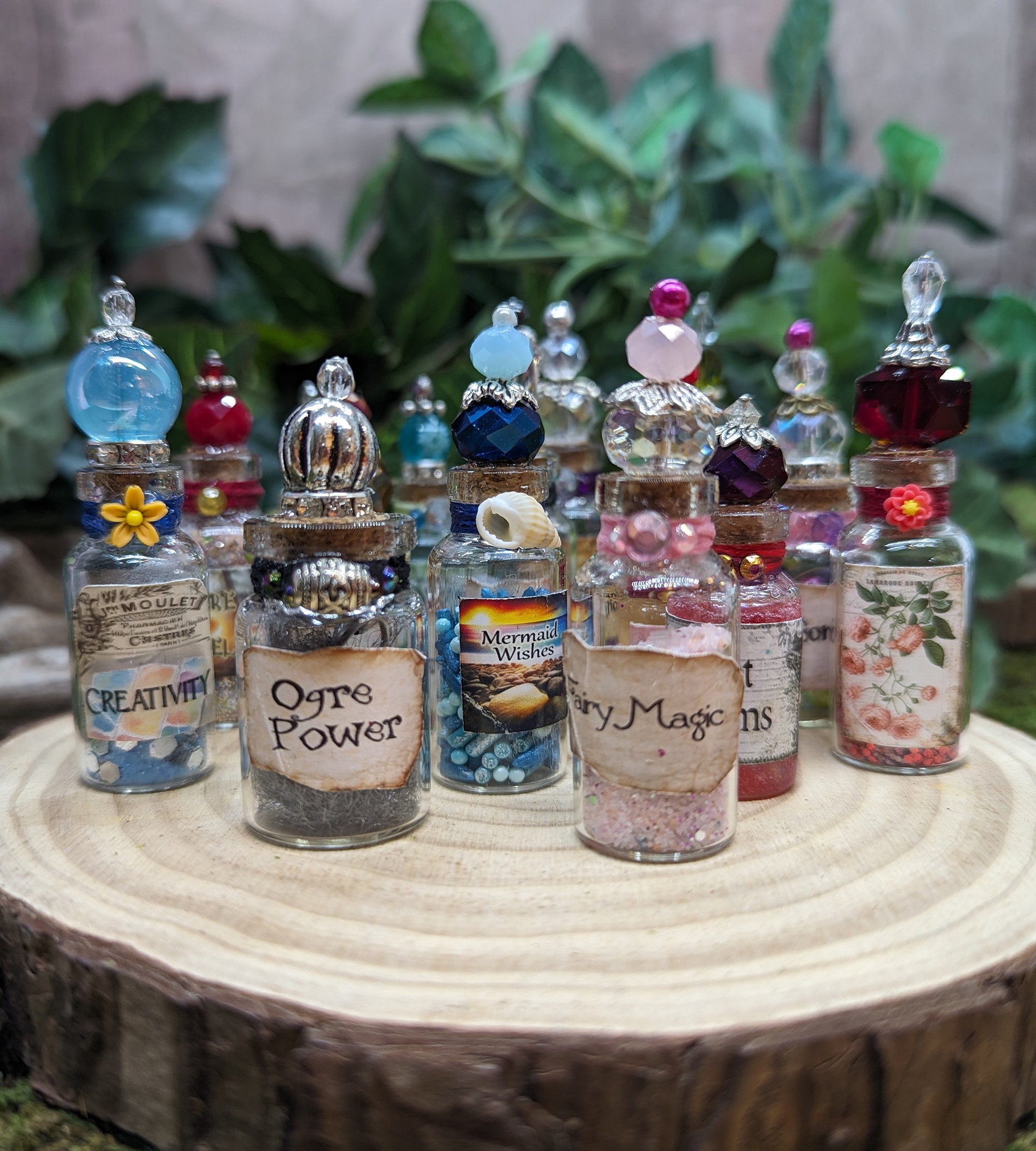 Miniature Fairy Potion Bottles: Magic Kit, Whimsical Decor - Etsy