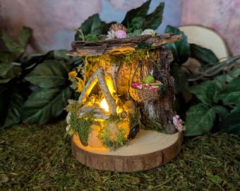 Miniature Fairy Garden Firepit: Handmade Campfire with Tealight
