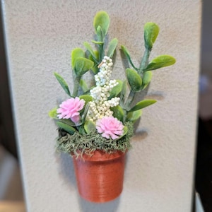 Potted Plant Magnet, Planter Kitchen Decoration, Fridge Charm, Plant Accessories, Plant Decor, House Decor, Planter Magnet, Gifts for Her