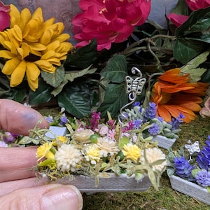 Miniature Fairy Garden Flower Box: 3D Printed Dollhouse Planter