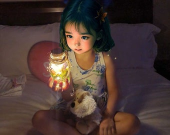 Flower Butterfly Fairy Night Light: Enchanted Kids Room Decor