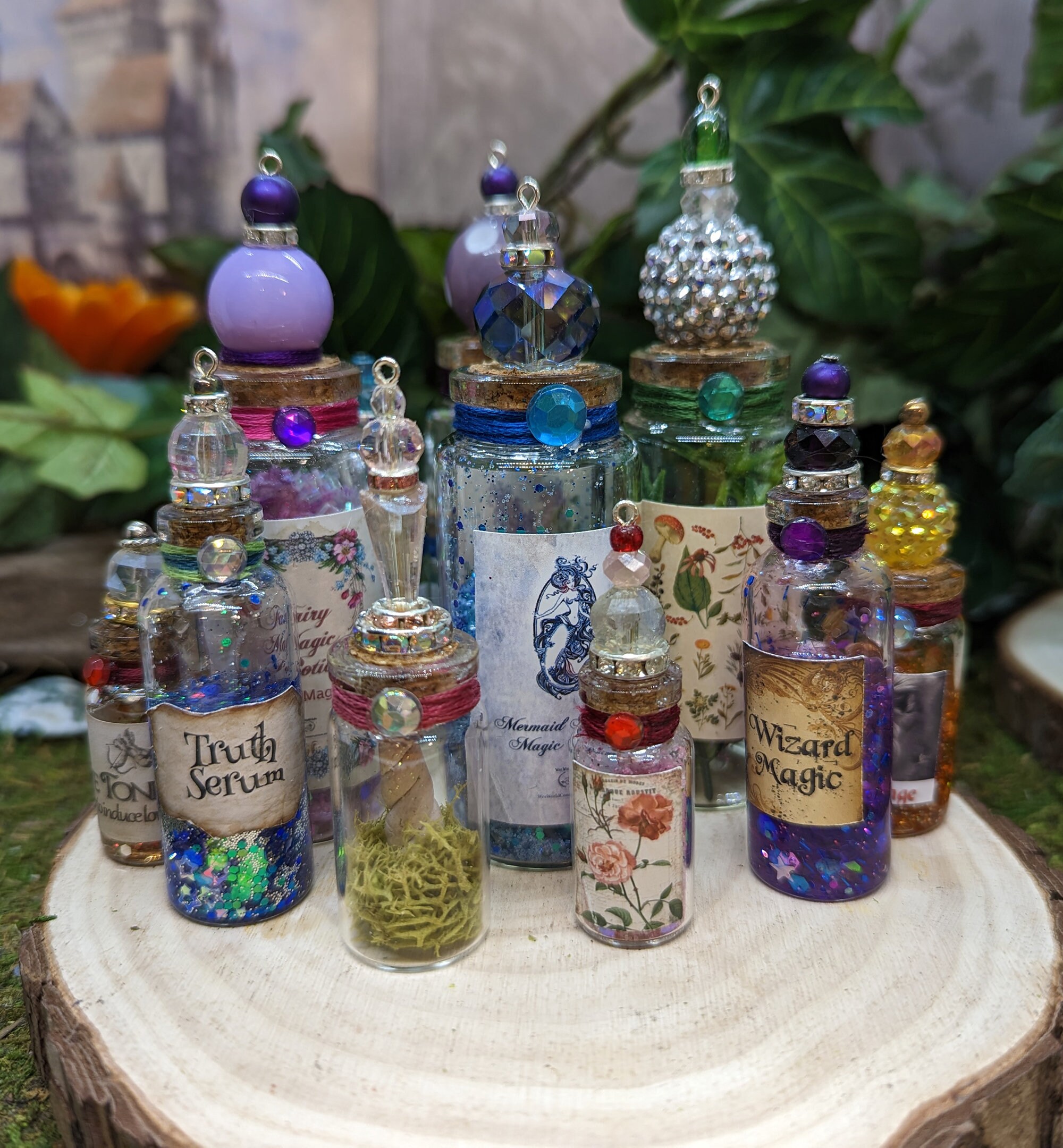 Miniature Fairy Potion Bottles: Magic Kit, Whimsical Decor - Etsy