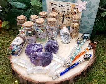 Magic Fairy Wand Kit, Fairy Garden Wand and Magic Potions, Magic Fairy Kit, Miniature Fairy Potions, Fairy Garden Wand, Magic Spell Kit