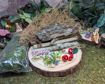 DIY Fairy House for your Fairy Garden, Make your own Wood Indoor or Outdoor Fairy House, DIY Fairy House, Fairy Garden House Kit, Fairy Home