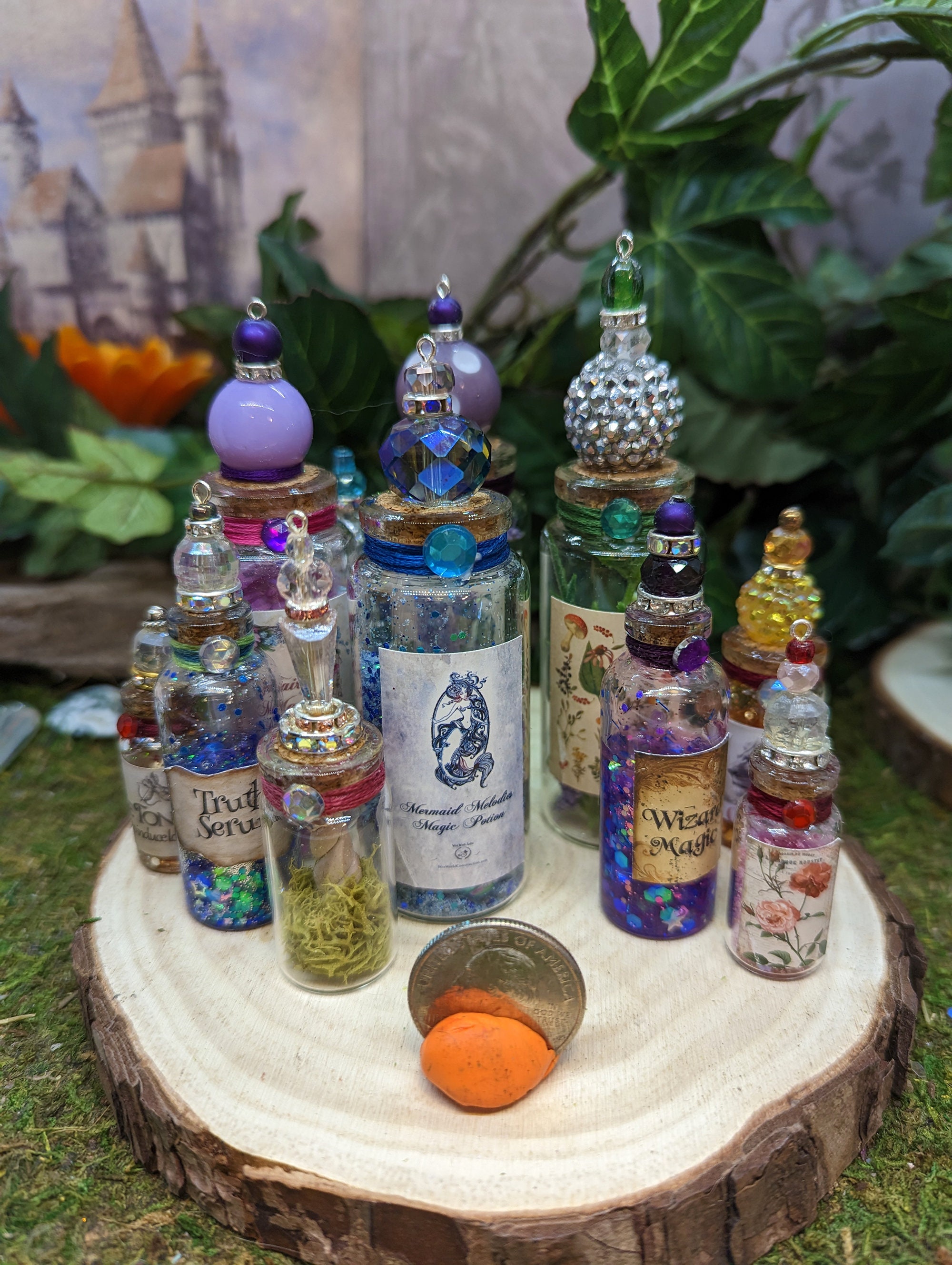 Miniature Fairy Potion Bottles: Magic Kit, Whimsical Decor - Etsy