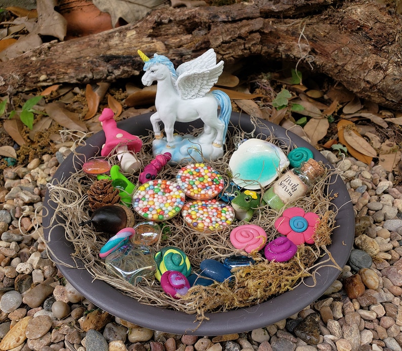 Unicorn Garden Kit for Kids Fairy Garden Kit Unicorn Kit Etsy