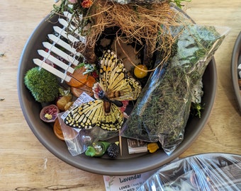 Fairy Garden Kit with Natural Woodland Fairy House and Fairy Garden Accessories for your own Fairy Garden