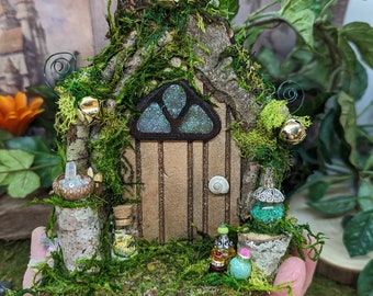 Fairy Door, Gnome Door, Fairy Garden Accessory, Fairy Garden Kit, Terrarium Kit, Wooden Fairy Door, Fairy Tree Door, Miniature Garden Door