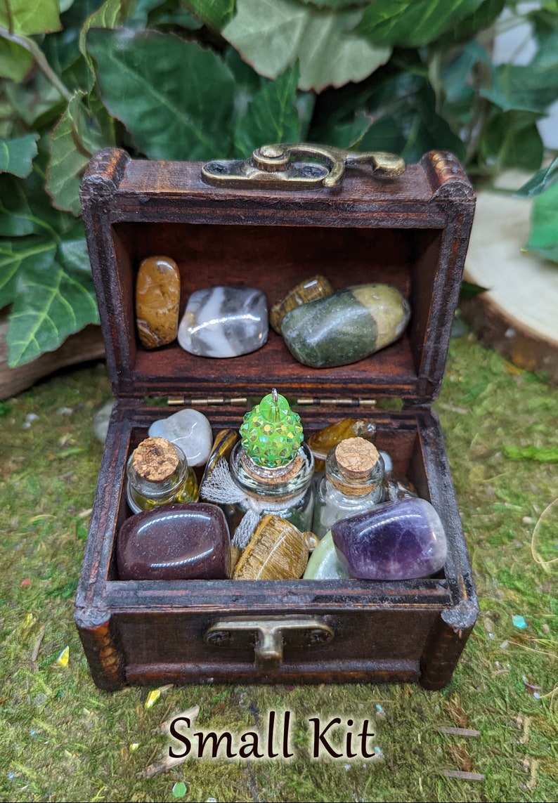 Fairy Treasure Box Kit Filled W/ Mini Fairy Garden Magic Etsy