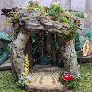 Fairy Garden House Decoration for your Fairy Garden or Terrarium Tiny Garden with Fairies or Gnomes - Wood Indoor or Outdoor Fairy House