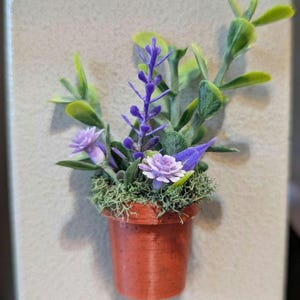 Potted Plant Magnet, Planter Kitchen Decoration, Fridge Charm, Plant Accessories, Plant Decor, House Decor, Planter Magnet, Gifts for Her