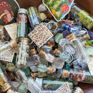 Crystals and Natural Apothecary Trinkets and Curiosities Confetti Scoop, Natural Stones and Crystals Scoop, Trinket Scoop, Confetti Scoop