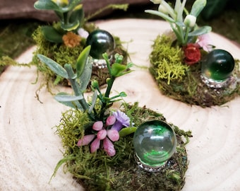 Fairy Garden Gazing Ball, Magic Fairy Gazing Ball, Miniature Gazing Ball, Fairy Garden Ball, Fairy Garden Crystal Ball