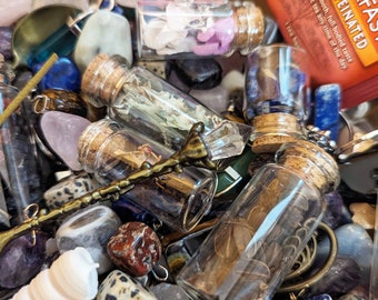 Crystal Confetti Scoop: Fairy Garden Apothecary Trinkets