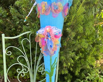 Traum Schultüte in blauen Töne mit Fee