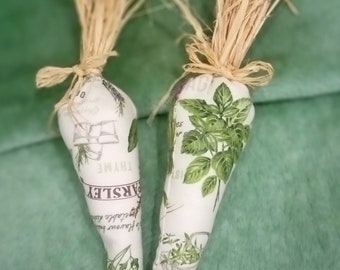 4 Carote Decorative In Tessuto Per Pasqua – 16 Cm – Rustiche E Morbide – Per Cesti E Centrotavola - 3