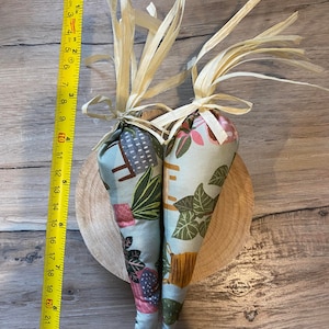 Easter decor SET OF TWO carrots spring decor carrot bunny fabric plush carrots fake carrots  Farmhouse Easter Carrots Home Decor plants