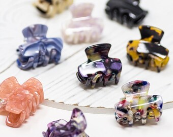 mini hair claw clips