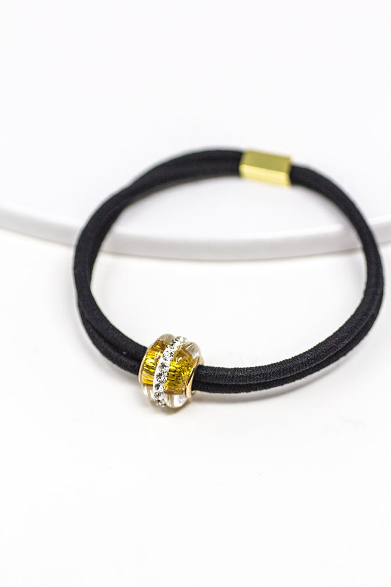 Charm Hair Elastics Hair Tie Bracelet Hair Ties Hair Etsy