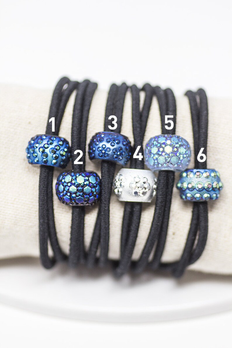 Charm hair elastics Hair tie bracelet Hair ties hair Etsy