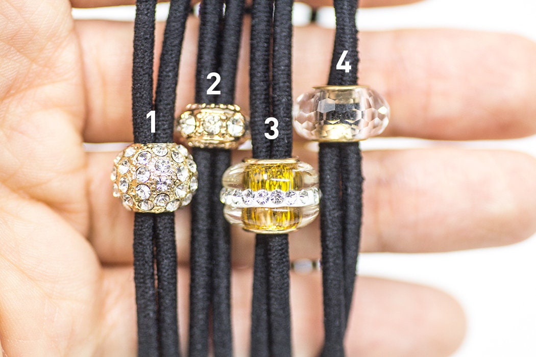 Charm Hair Elastics Hair Tie Bracelet Hair Ties Hair Etsy